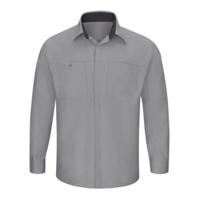 Red Kap Men's Tall Performance Plus Long Sleeve Shirt with OilBlok Technology SY32T Men's Tall Performance Plus Long Sleeve Shirt with OilBlok Technology Thumbnail