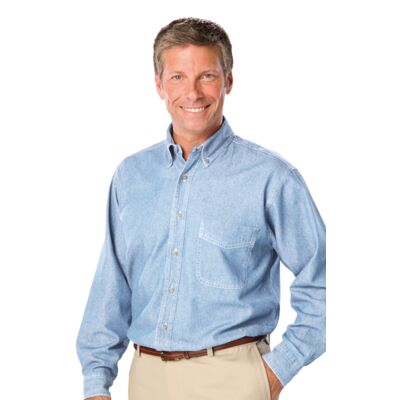 Blue Generation BG8206 Men's L/S 100% Cotton Denim Shirt BG8206 BG8206 Men's L/S 100% Cotton Denim Shirt Thumbnail